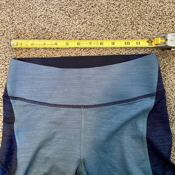 OUTDOOR VOICES Blue Ombre Heathered Springs 7/8 Leggings - Picture 4 of 8